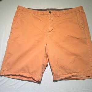 Tommy Bahama Men’s 42 Short - Pima Cotton Orange Flat Front Shorts
